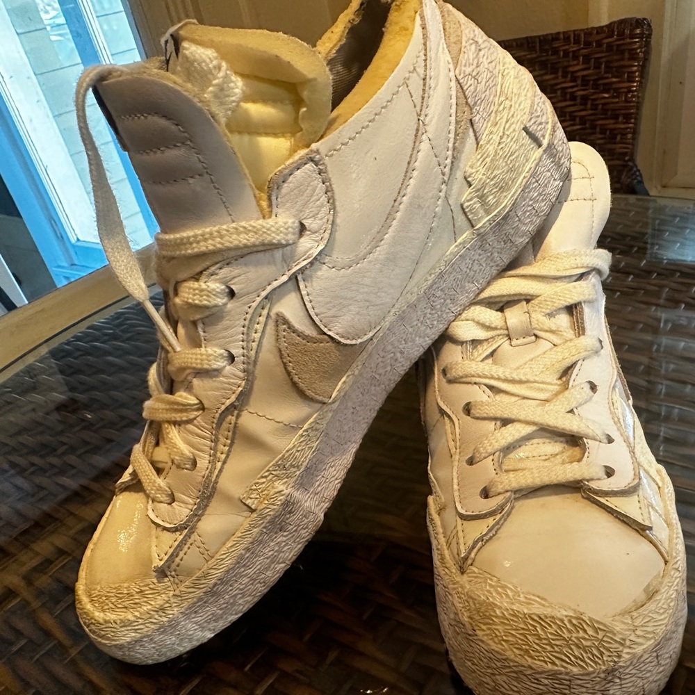 Nike sacai x Blazer Low White Patent
